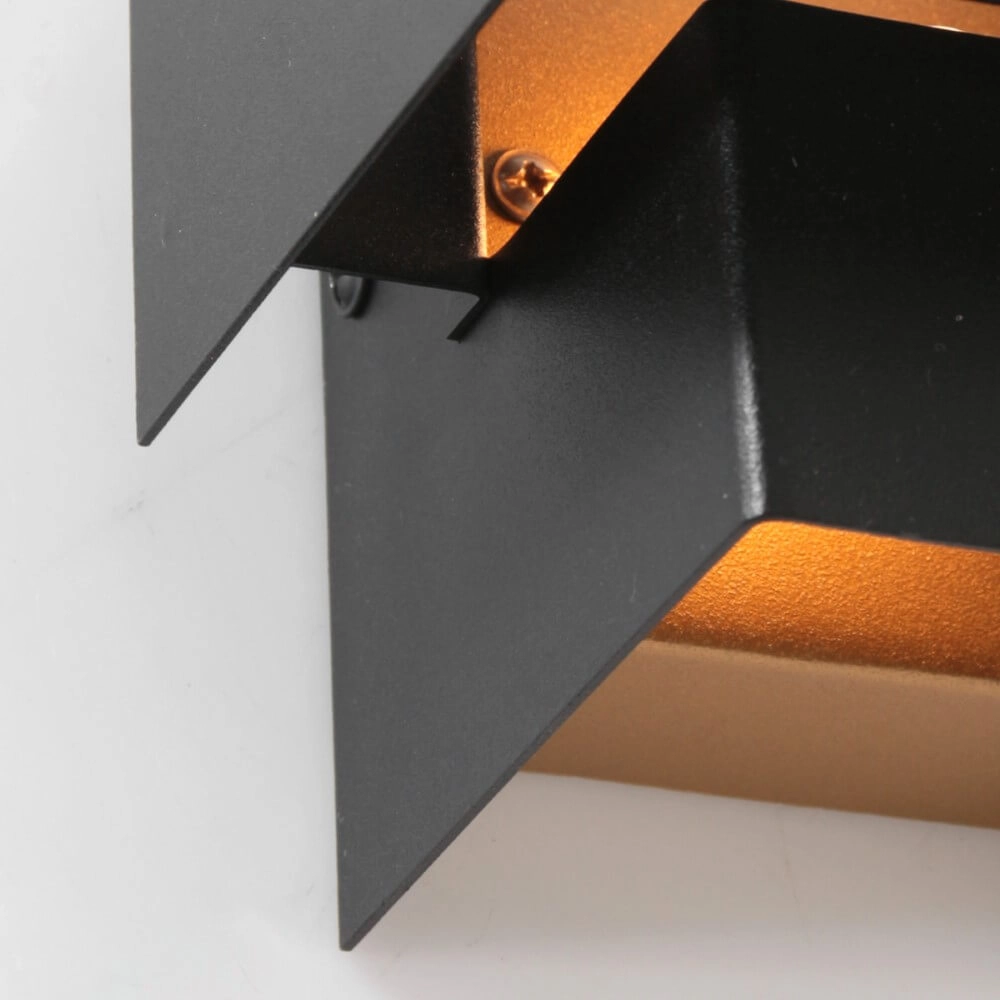 Black wall spotlight Muro square Steinhauer 8712746152708