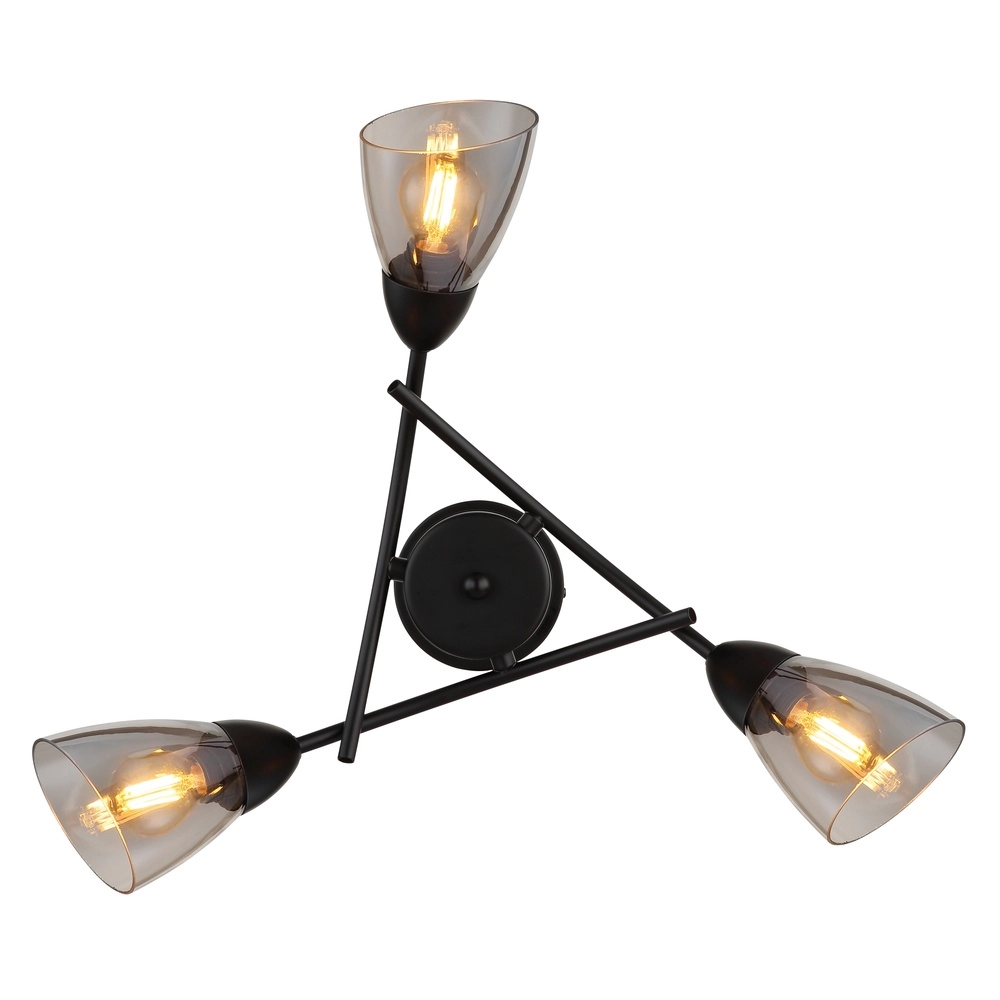 Black ceiling lamp Paula Design Globo 9007371589524