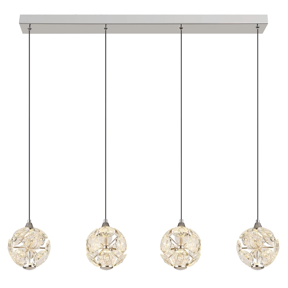 4-light pendant lamp Virina chrome Globo 9007371481255