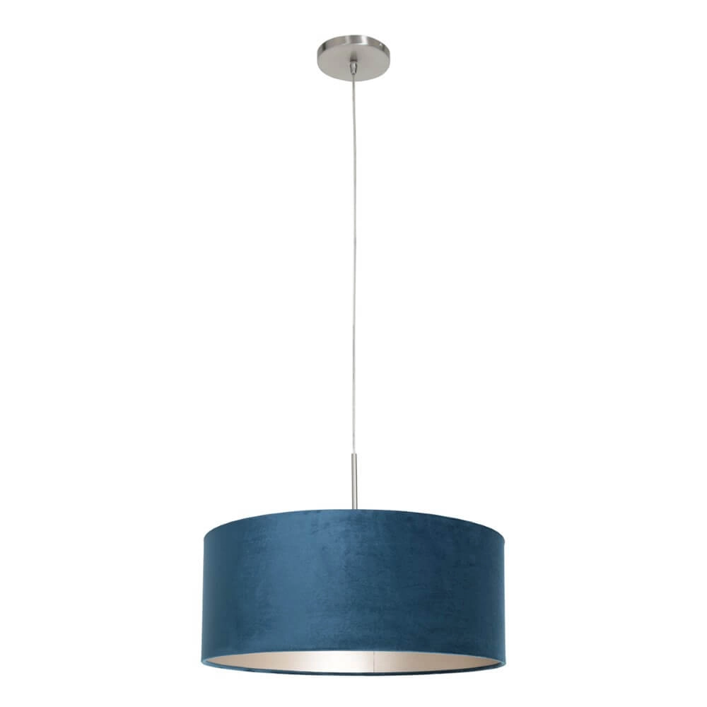 Hanging lamp Sparkled with blue velvet Steinhauer 8712746147353