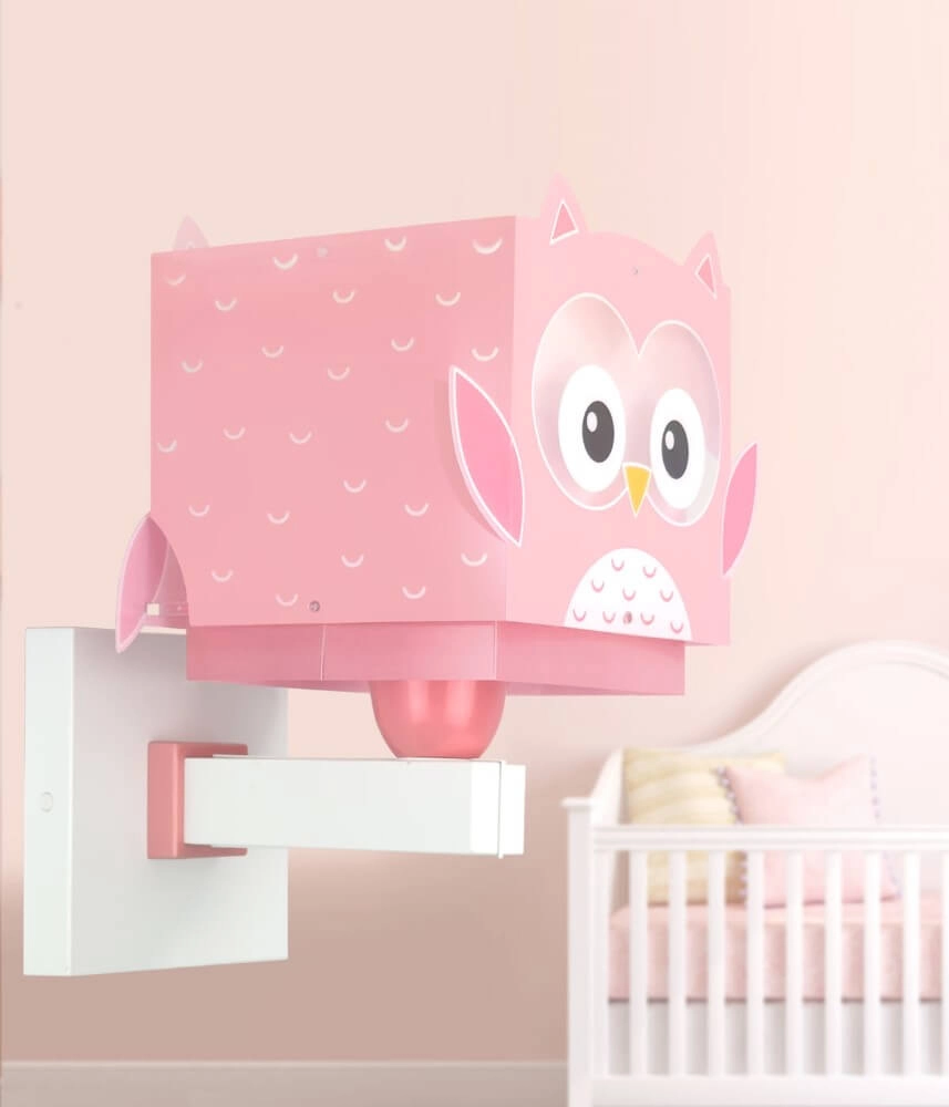 Wall night light Pink Owl Dalber 8420406644899