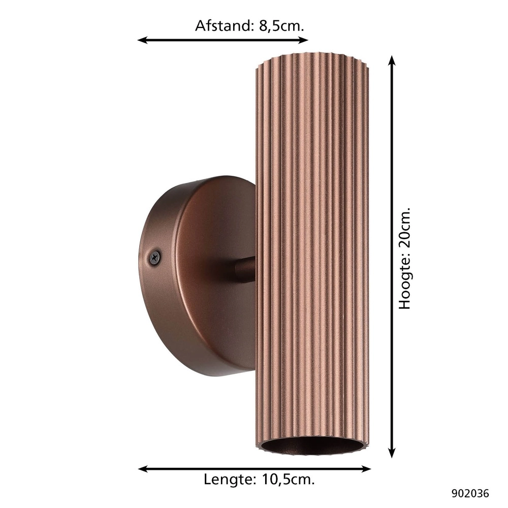 Surface-mounted spot Portillo Up & Down Bronze Eglo 9008606360574