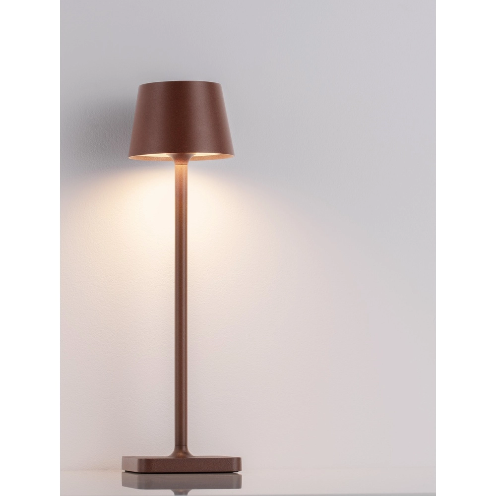 Rechargeable table lamp Deck Rusty brown Lyora 5212017449245