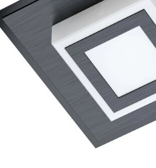 LED flush ceiling light Masiano 1 2-light black Eglo 9002759993627