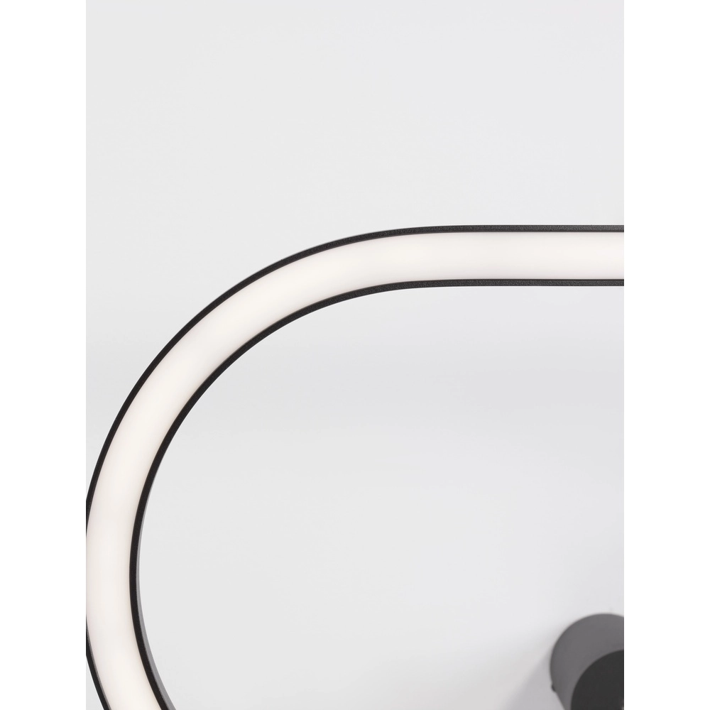 Oval pendant lamp Cuppe black Lyora 5212017438492