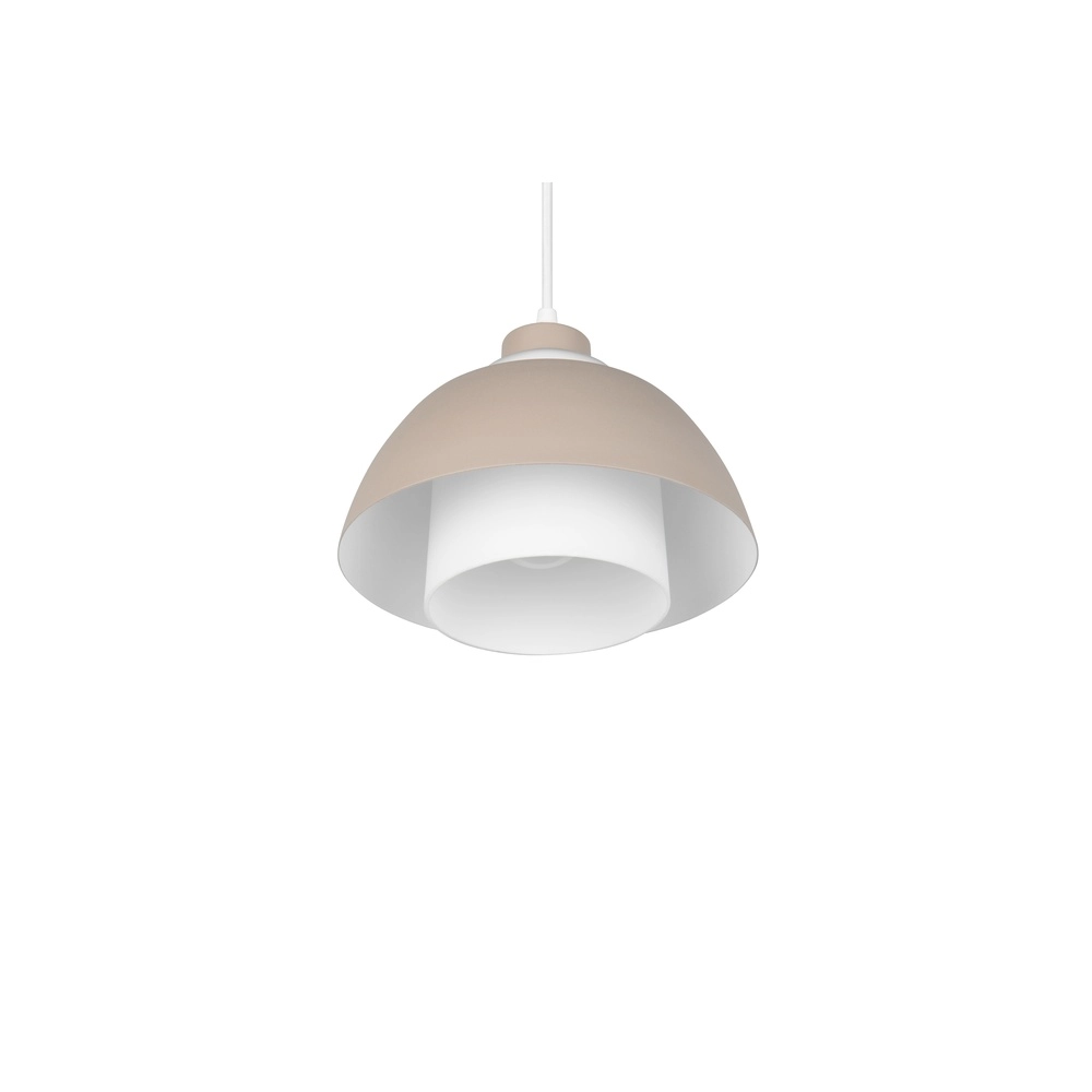 Design pendant lamp Tilos sand brown Ø 23cm Trio 4017807690088