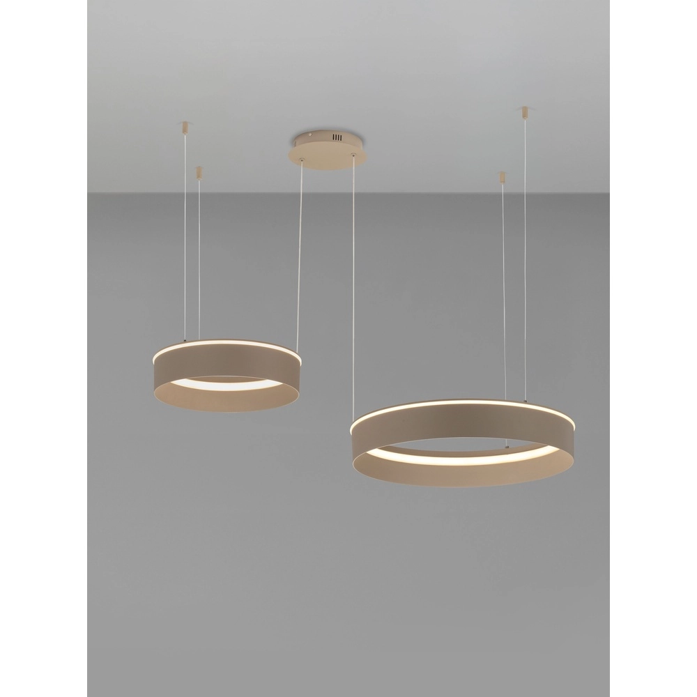 Modern pendant lamp Olivia Double sand brown Lyora 5212017494269