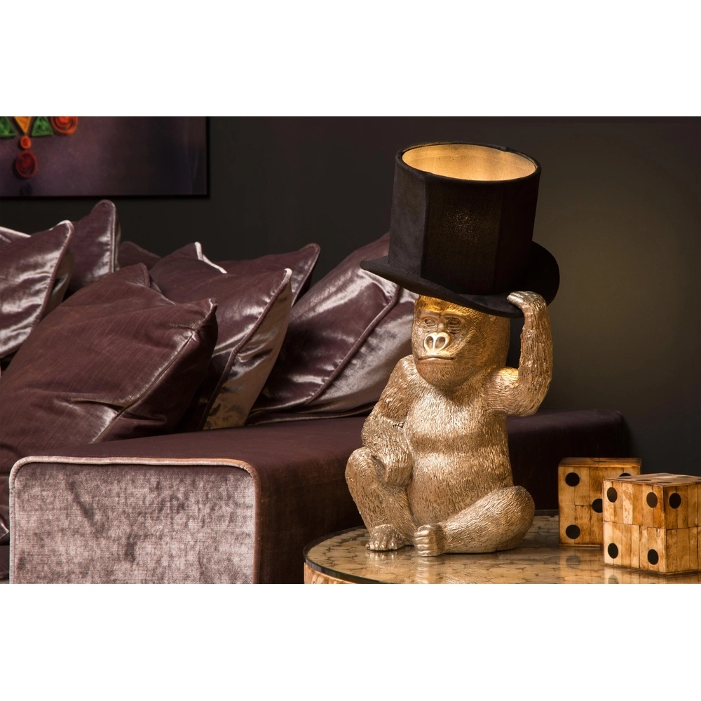 Table lamp Extravaganza Gust Monkey with black hood Lucide 5411212105349