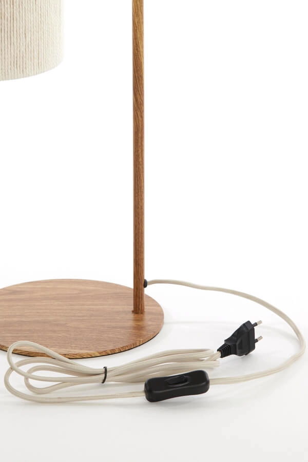 Japandi table lamp Donio Light wood print Light & Living 8717807710088