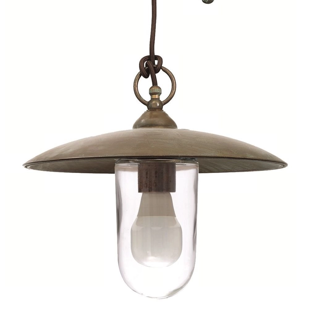 Porch hanging lamp Veranda 2 32cm copper brown Franssen 8021035005749