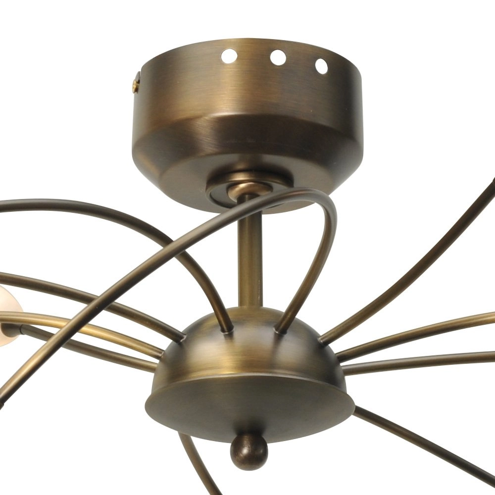LED flush ceiling light Molto 2 LED 10-light 43x65cm bronze brown Masterlight 8718121184104