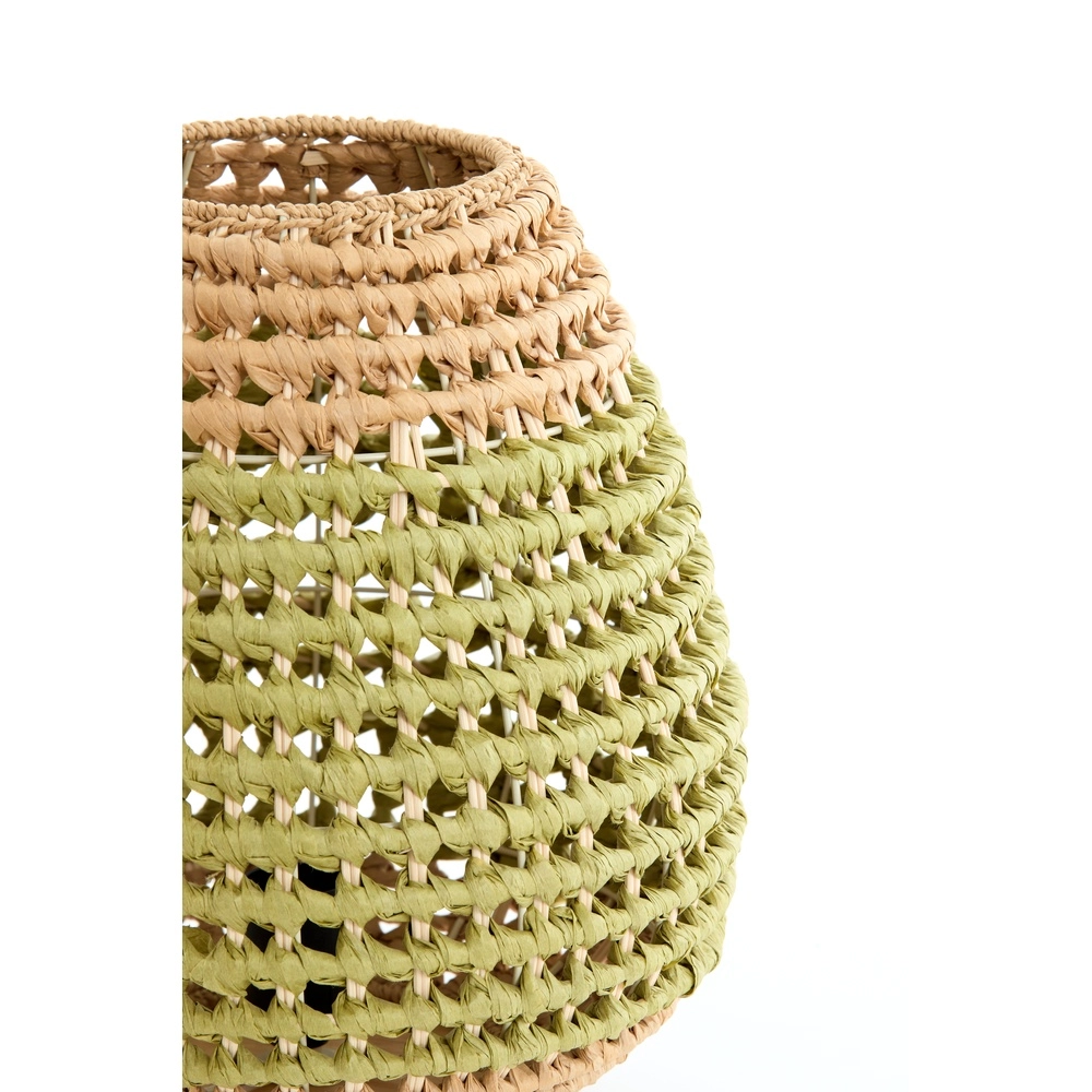 Rattan table lamp Kalipa Ø 32cm - green rattan Light & Living 8717807760502