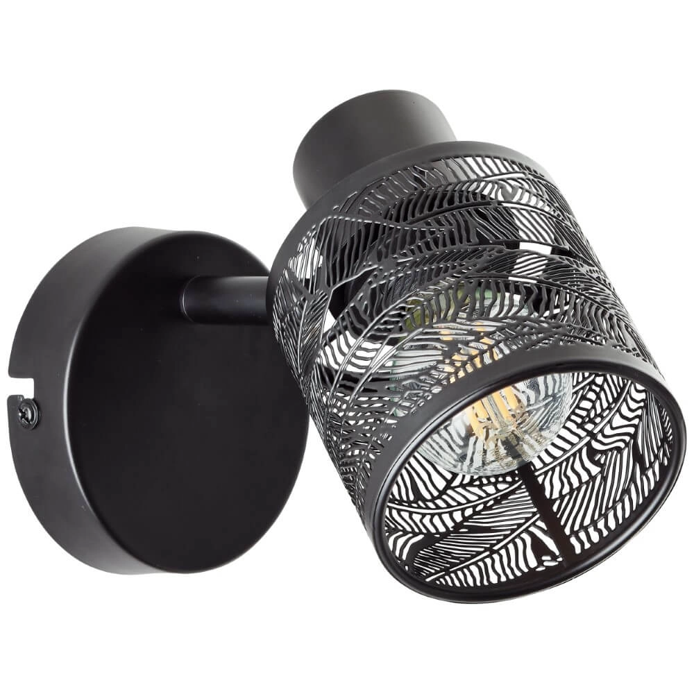 Black wall light Bano Brilliant 4004353413469