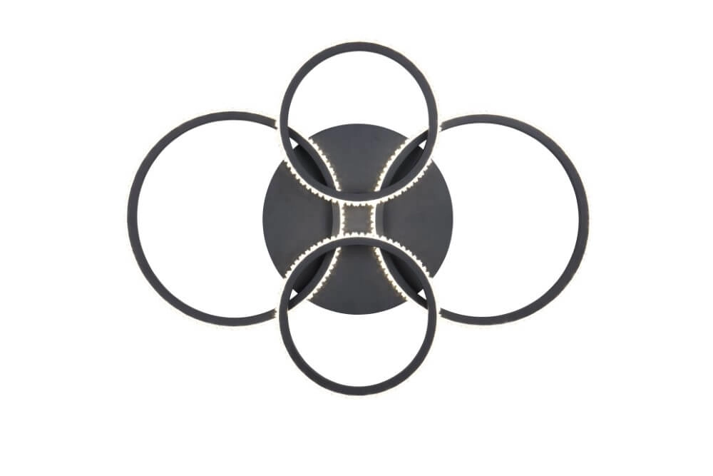 Design ceiling lamp Cires black Trio 4017807600964