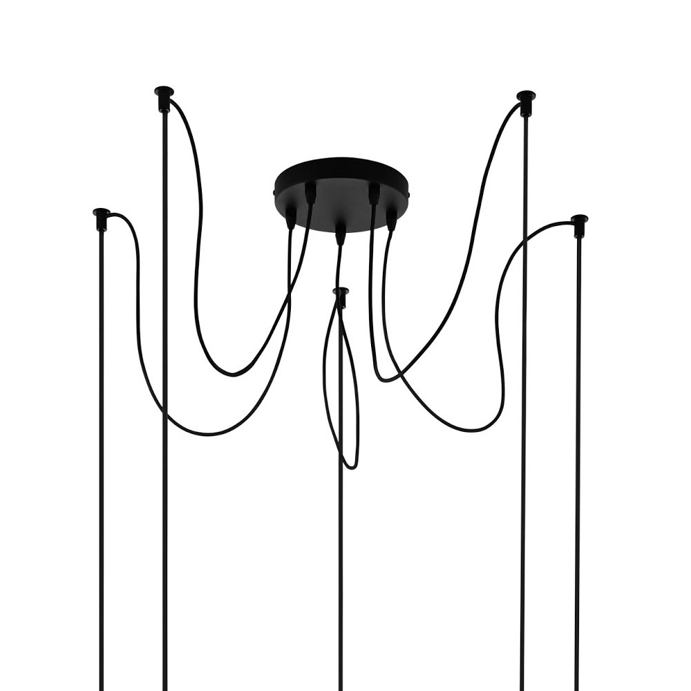 Wooden hanging lamp Claverdon spider Eglo 9002759432553