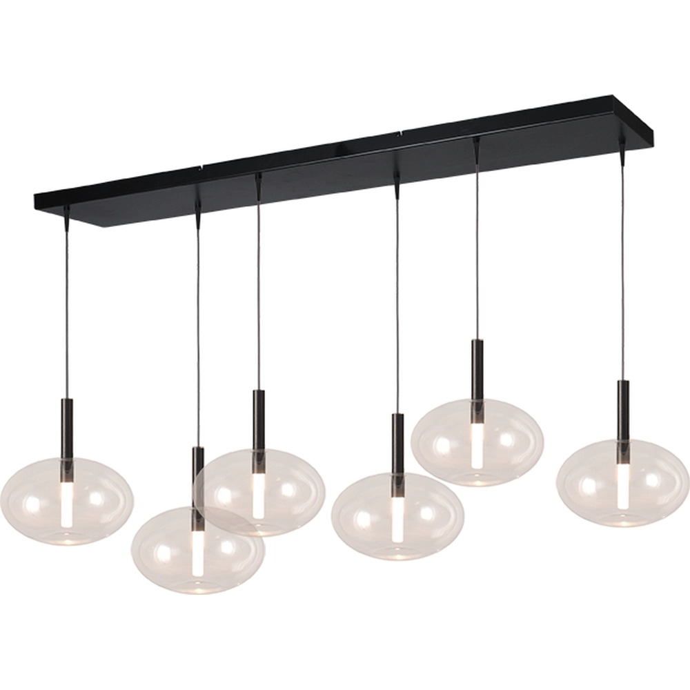 6L pendant lamp Ø 24cm Lido Onion with clear glass