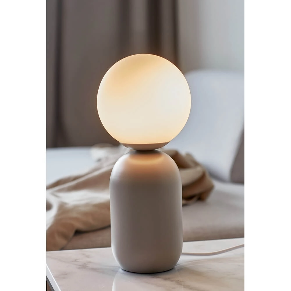 Table lamp Notti Grey with white Nordlux 5704924001819