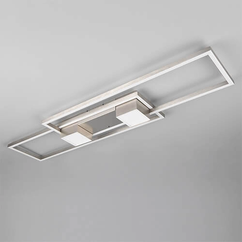 Led ceiling light 100x28 Albany Stainless steel Trio 4017807610284