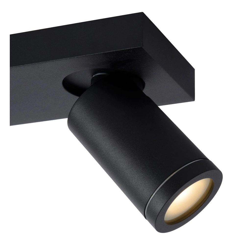 Ceiling spotlight Taylor IP44 3-light black Lucide 5411212092656