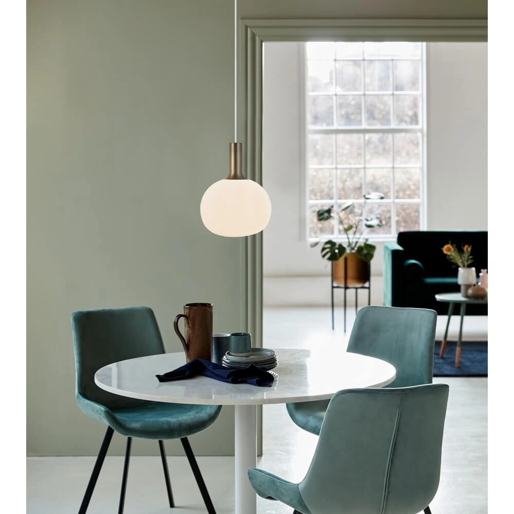 Glass pendant lamp Alton ball Ø 25cm white Nordlux 5701581413887
