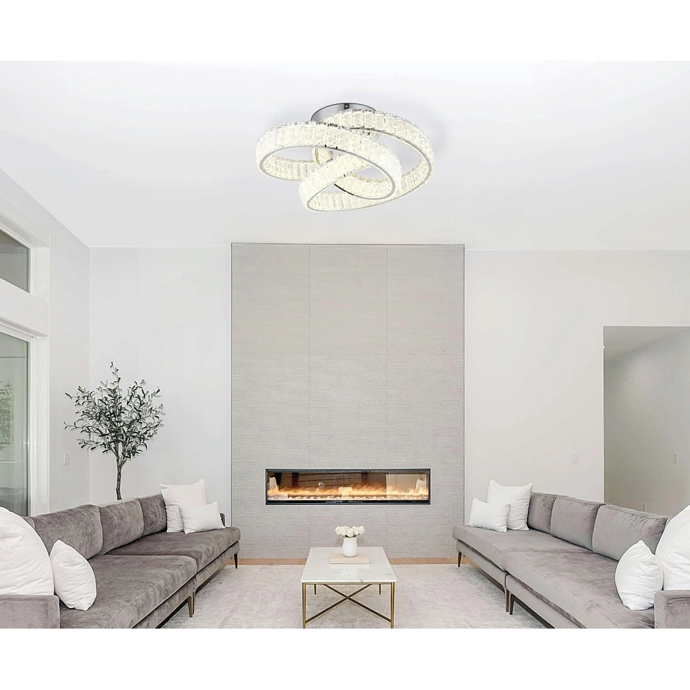 Ceiling lamp curl Mucky chrome Globo 9007371531530