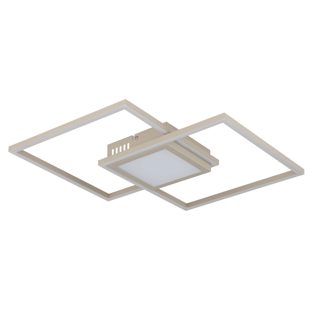 Sleek ceiling lamp Saunders sand brown Globo 9007371590353