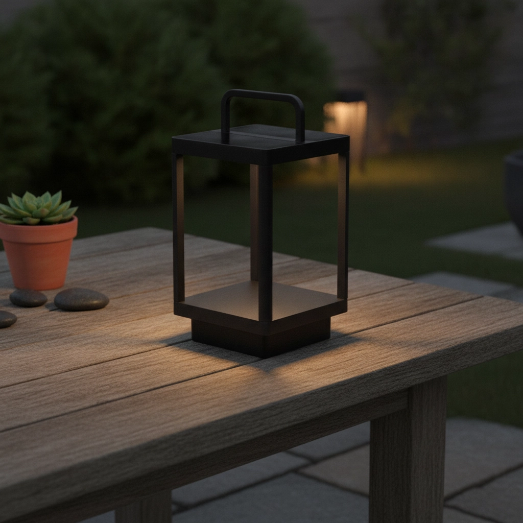 Solar table lamp Bali 35cm anthracite