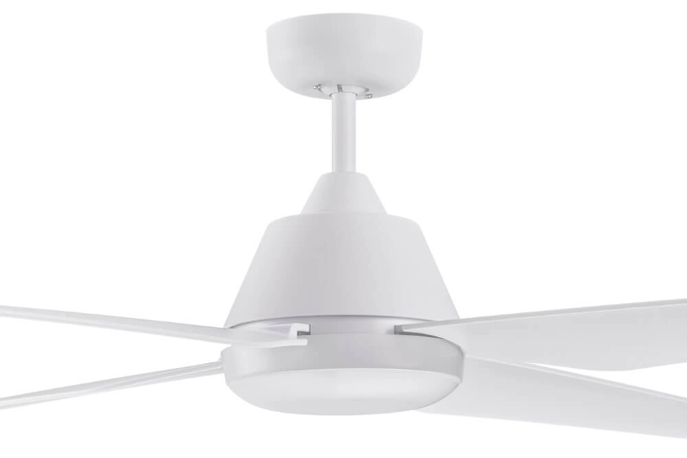 Ceiling fan with lamp Aria Led Ø 122cm white IP55 Beacon 9333509129813