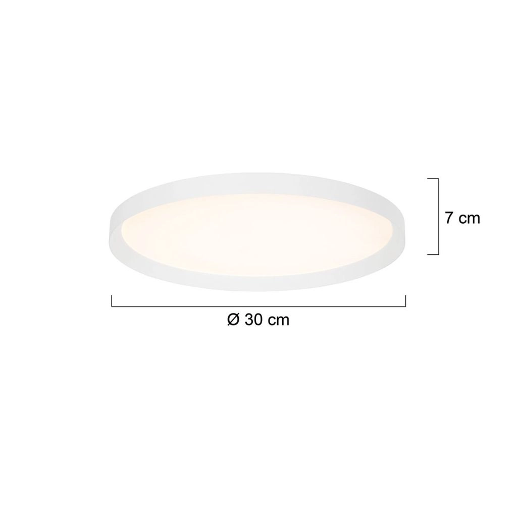 Modern ceiling light Flady white Ø30cm Steinhauer 8712746181005