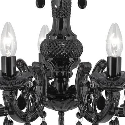 Black chandelier Marie Therese Searchlight 5053423009155