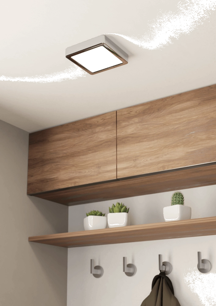 Bathroom lamp Fueva 5 IP44 - Chrome - 16cm Eglo 9008606245321
