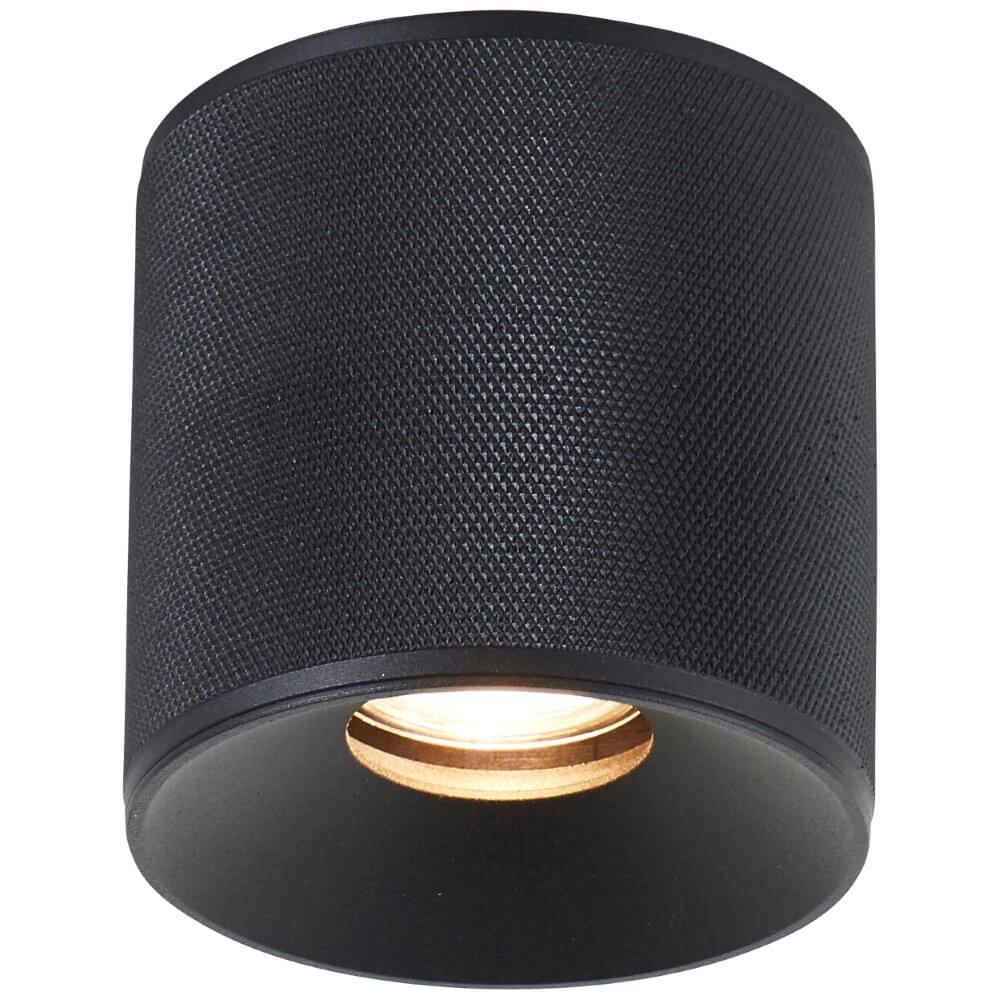 Surface-mounted spotlight Marty black round Ø 10cm Brilliant 4004353438301