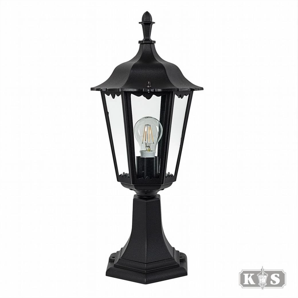 Classic pedestal lamp Ancona black KS Verlichting 8714732512947