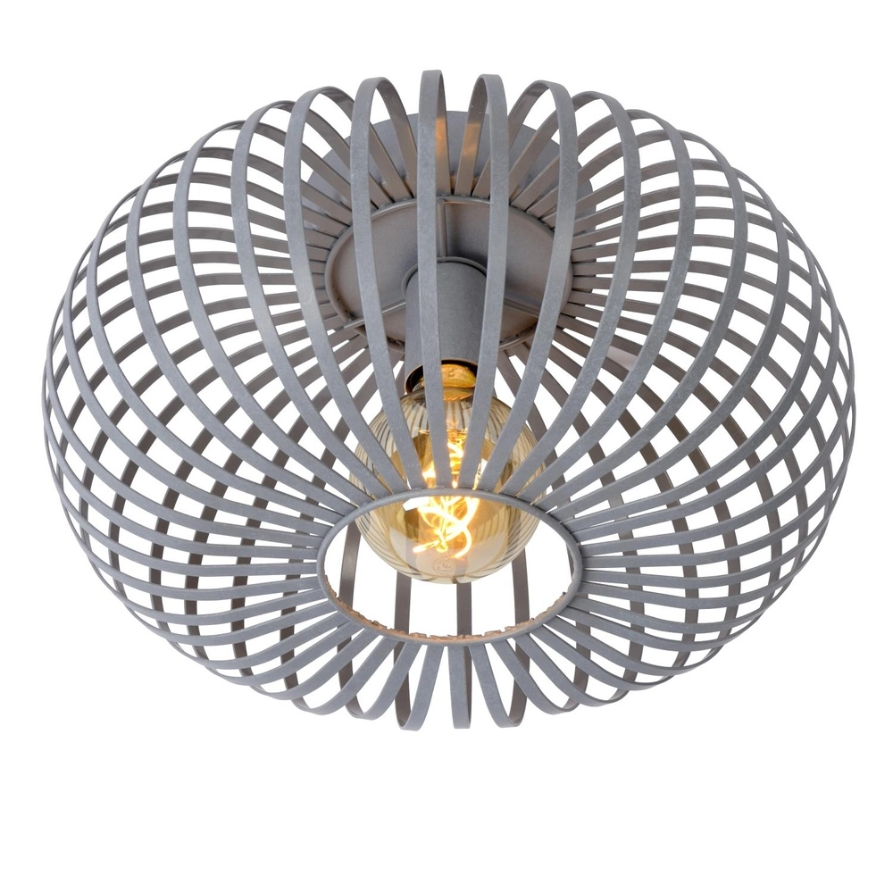Ceiling lamp Manuela Ø 39.5cm grey Lucide 5411212782588