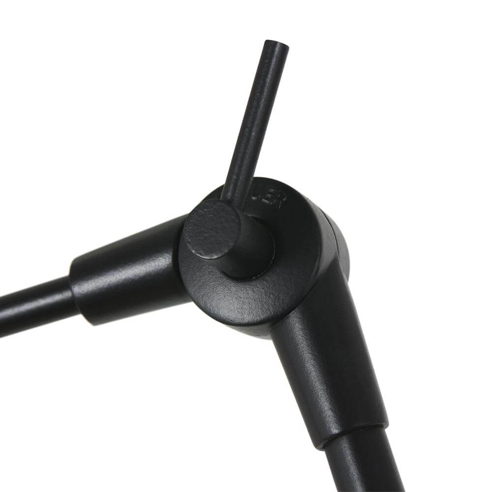 Wall lamp Prestige Chic black with straw shade Steinhauer 8712746172942