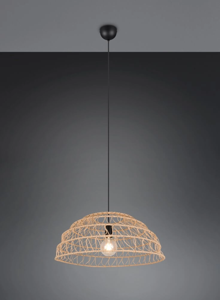 Rattan pendant lamp Paulette Ø 60cm Trio 4017807637533