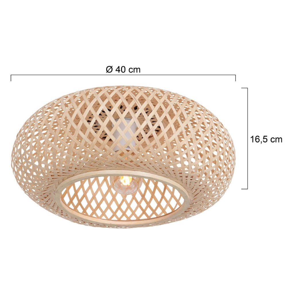 Bamboo ceiling lamp Maze Ø 40cm Steinhauer 8712746147216