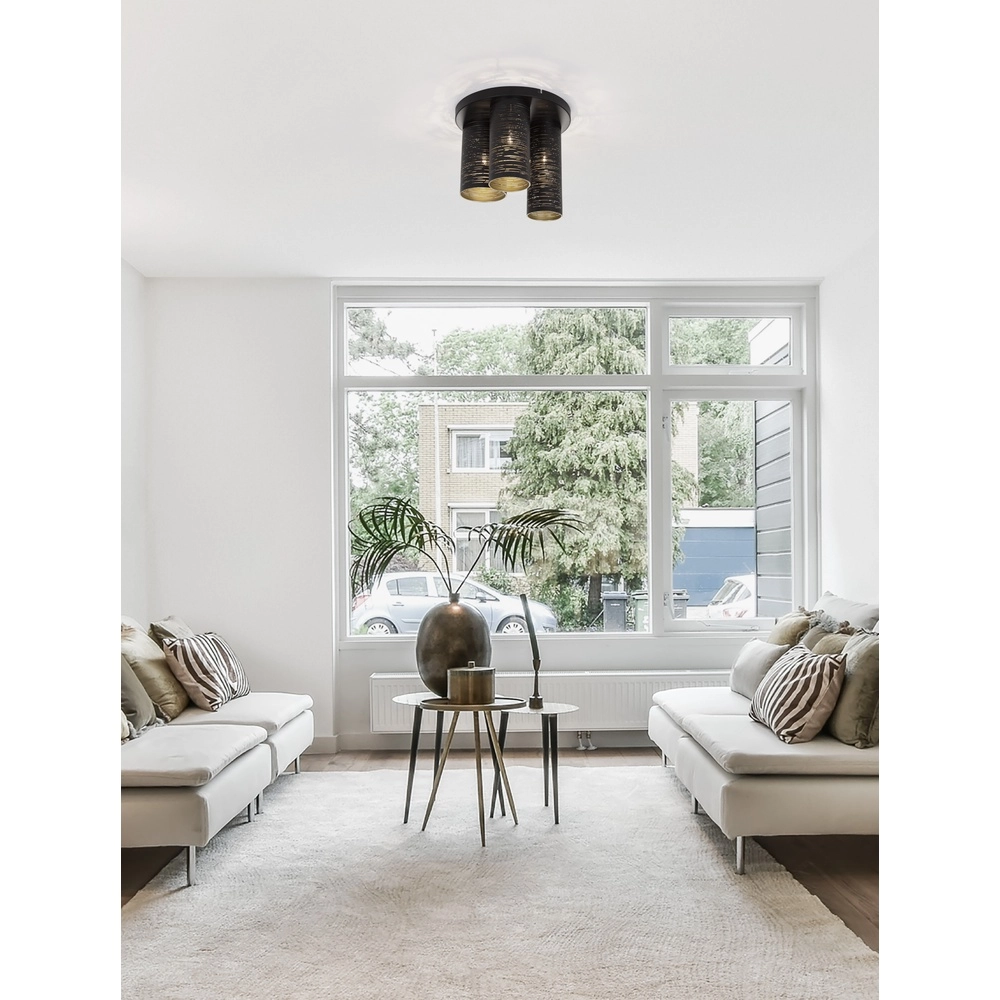 Ceiling lamp Zane black Lyora 5212017436436