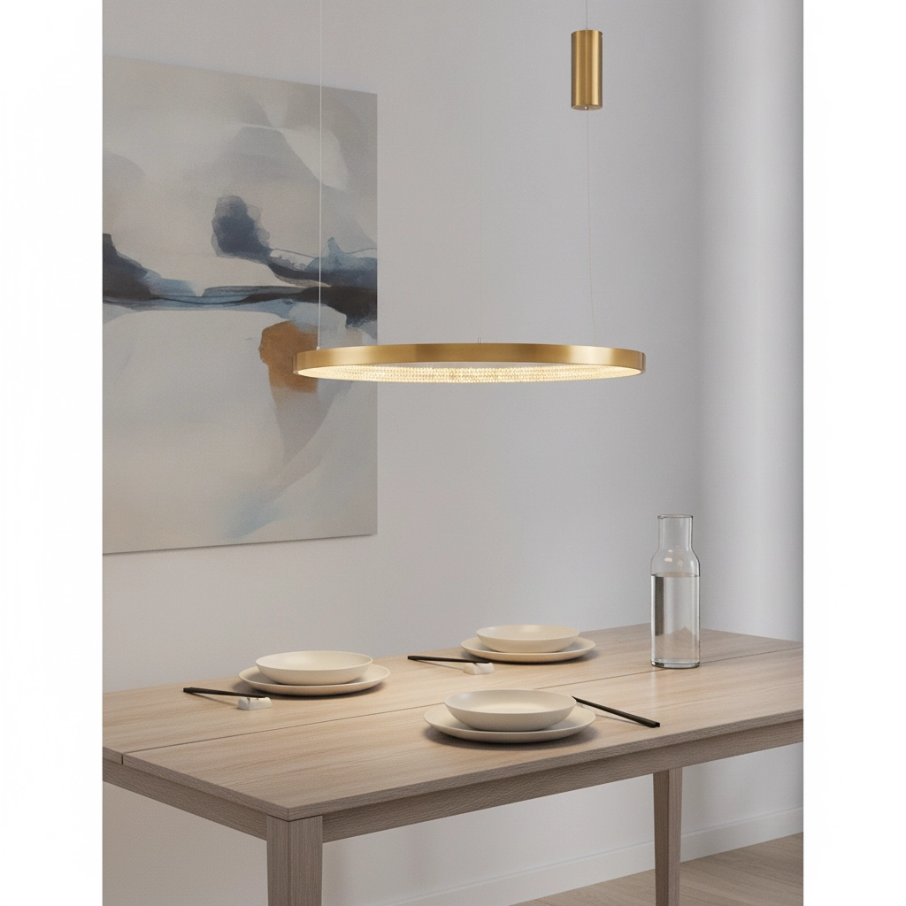 Pendant lamp Preston gold Ø 80cm