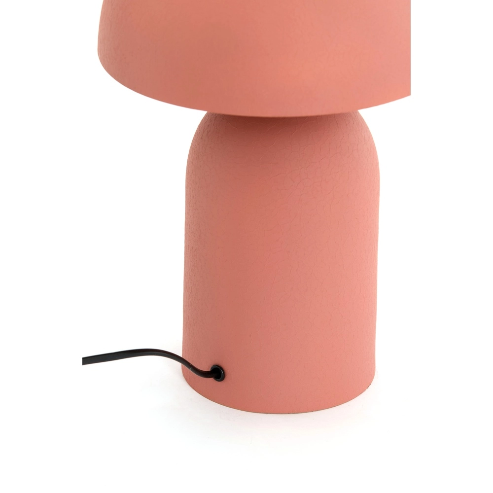 Mushroom table lamp Tolima coral pink - Ø 23cm Light & Living 8717807807801