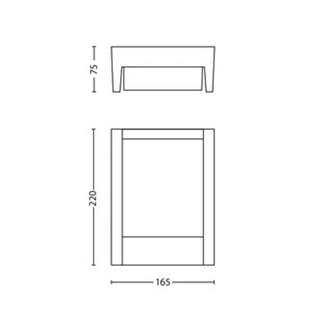 Wall lamp Arbour anthracite Philips 8719514490222