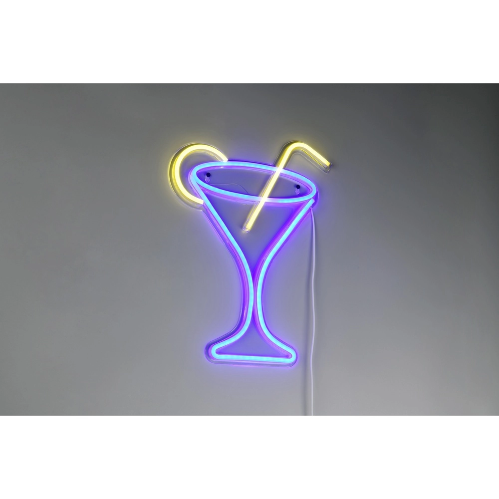 Neon wall lamp Cheers purple Trio 4017807657487