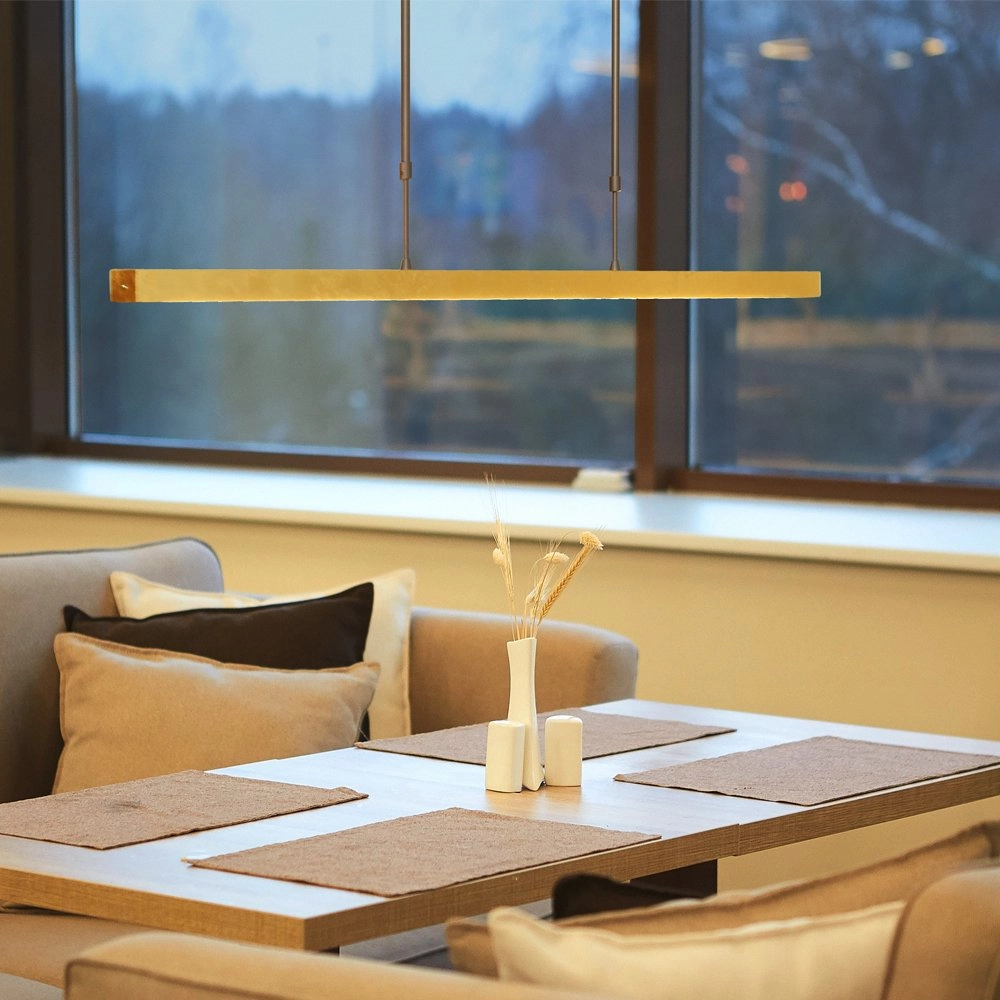 Black hanging lamp Real 3 with gold 100cm Masterlight 8718121220468