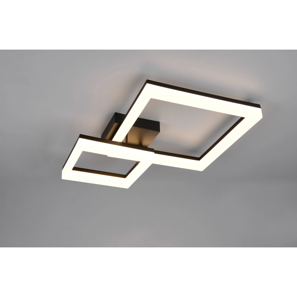 Sleek ceiling lamp Camino black Trio 4017807655803