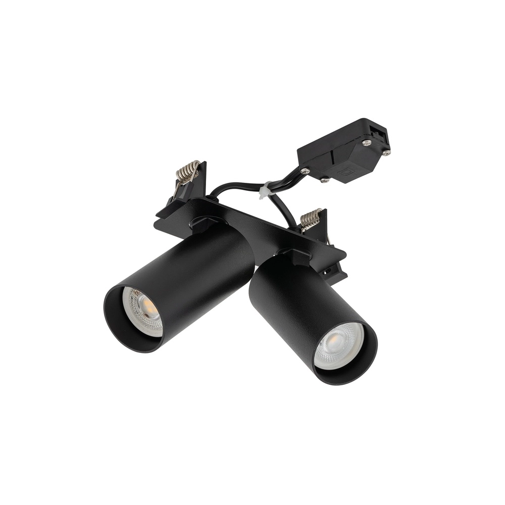 Double recessed spotlight Fourty Orientable - Black Lyora 5903139114424