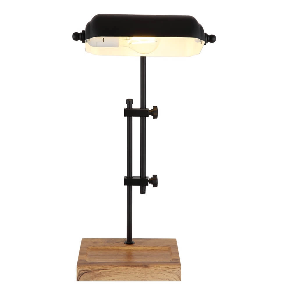 Desk lamp Marid wood with black Globo 9007371474103