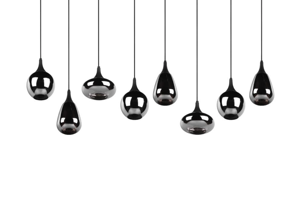 8-light hanging lamp Lumina with smoke glass Trio 4017807542301