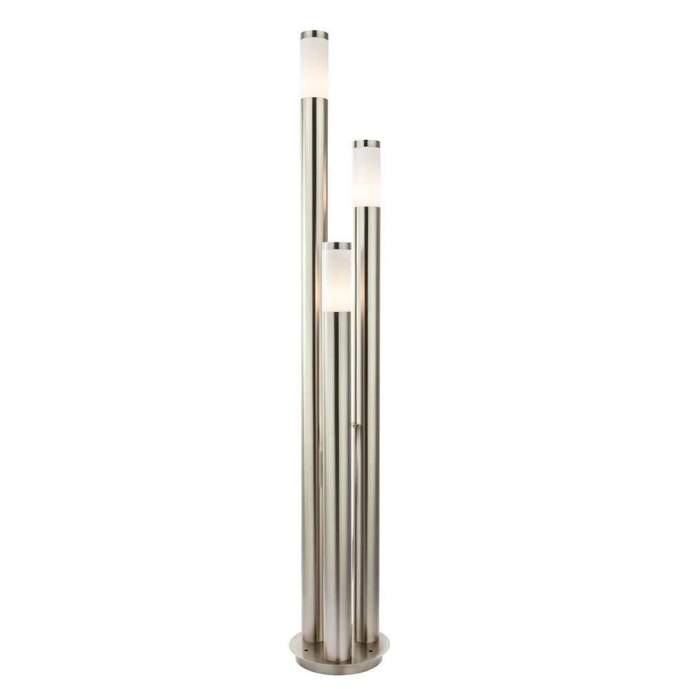 3-light garden lamp Boston Stainless steel Globo 9007371108145