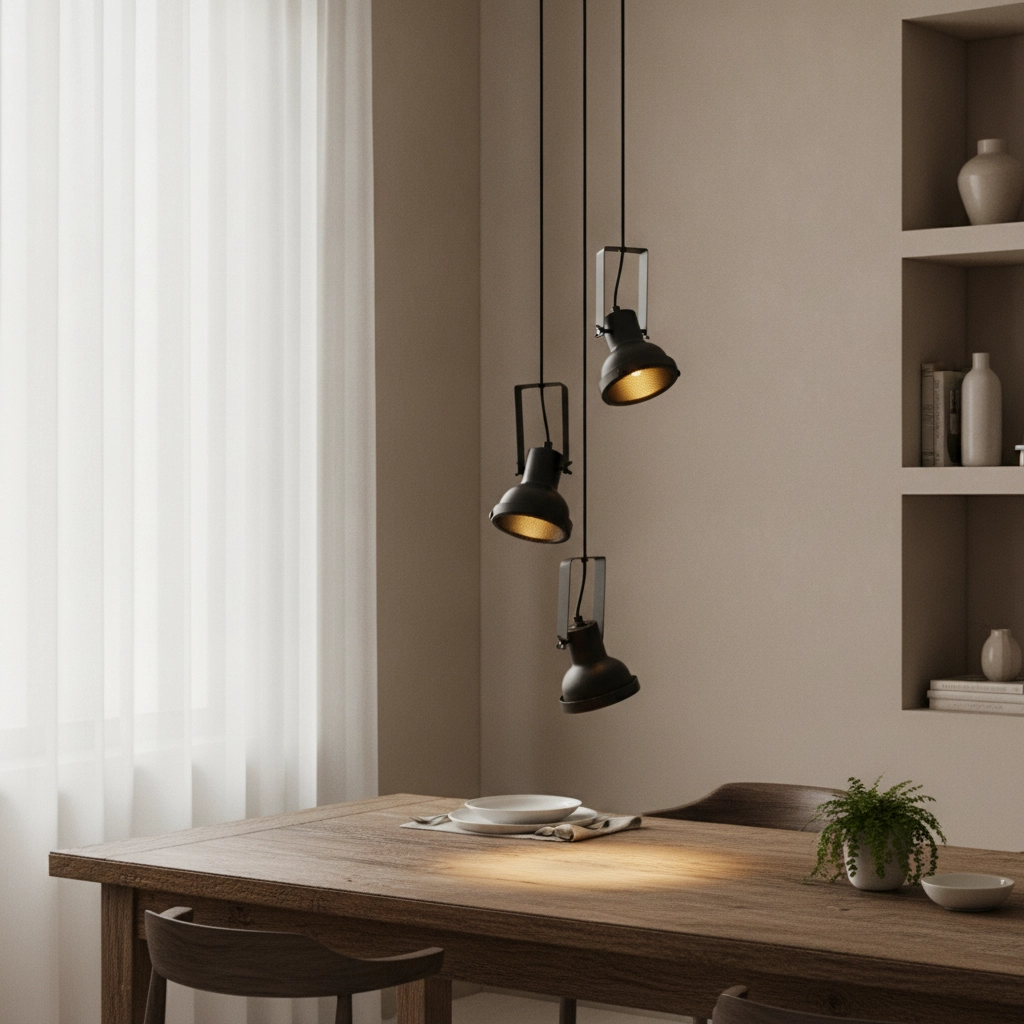 Pendant lamp Ruvi 3-light black