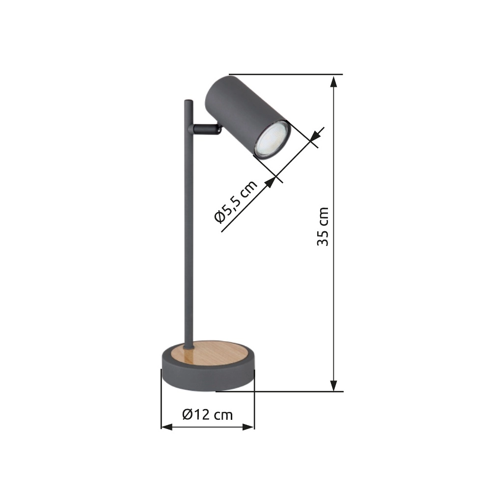 Table lamp Robby Graphite Globo 9007371416837